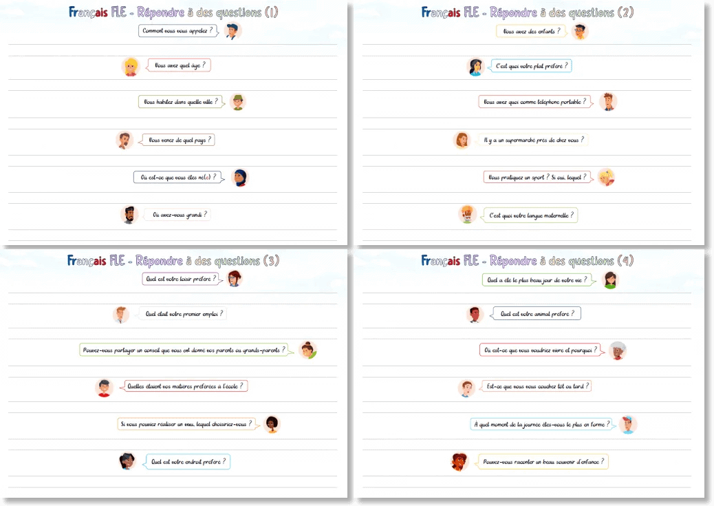 Fiche De Travail Sur Les Relations Entre Questions Et R ponses Fiche De Travail Sur Les Relations Entre Questions Et R ponses