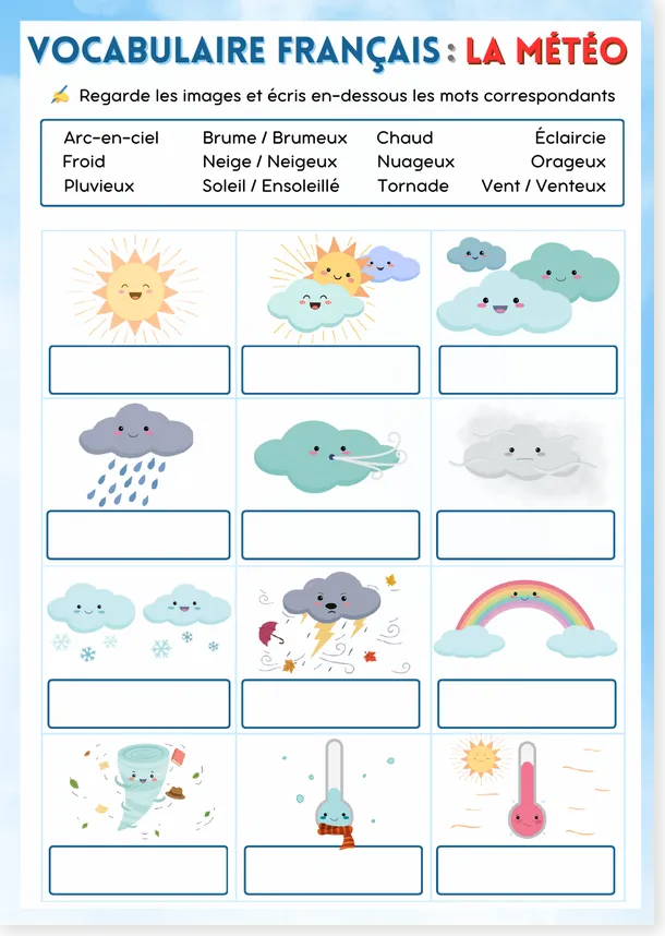 Météo CE1