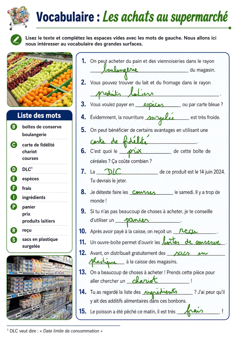 Corrigé de la version 2026 illustrée