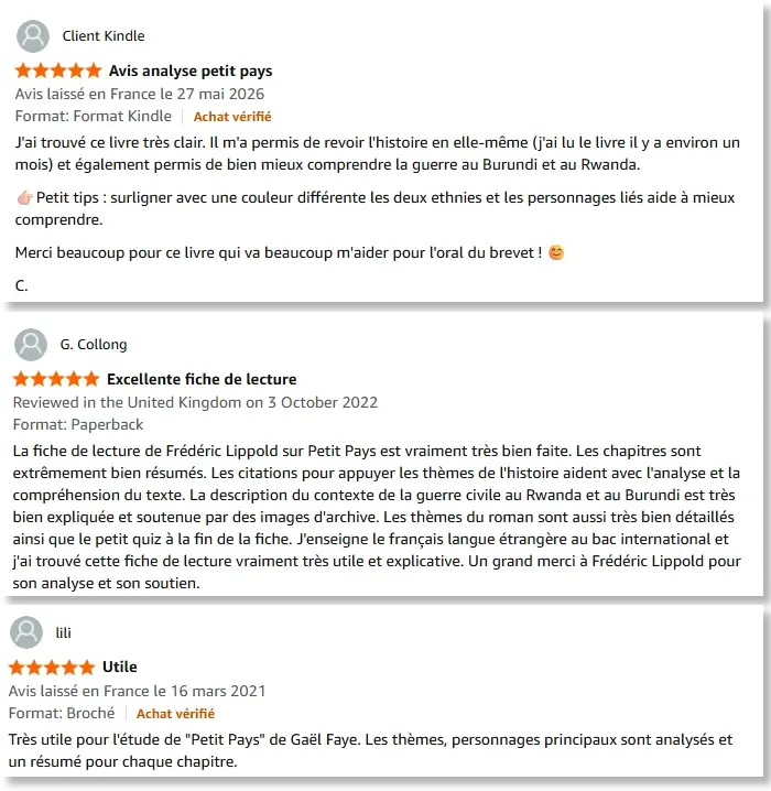 Avis lecteur sur la fiche Petit Pays