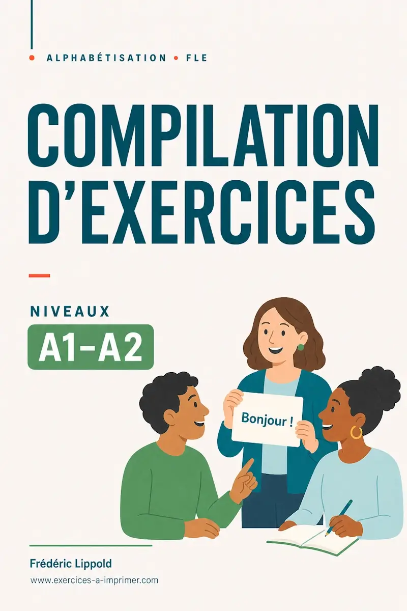 Couverture compilation d’exercices A1-A2