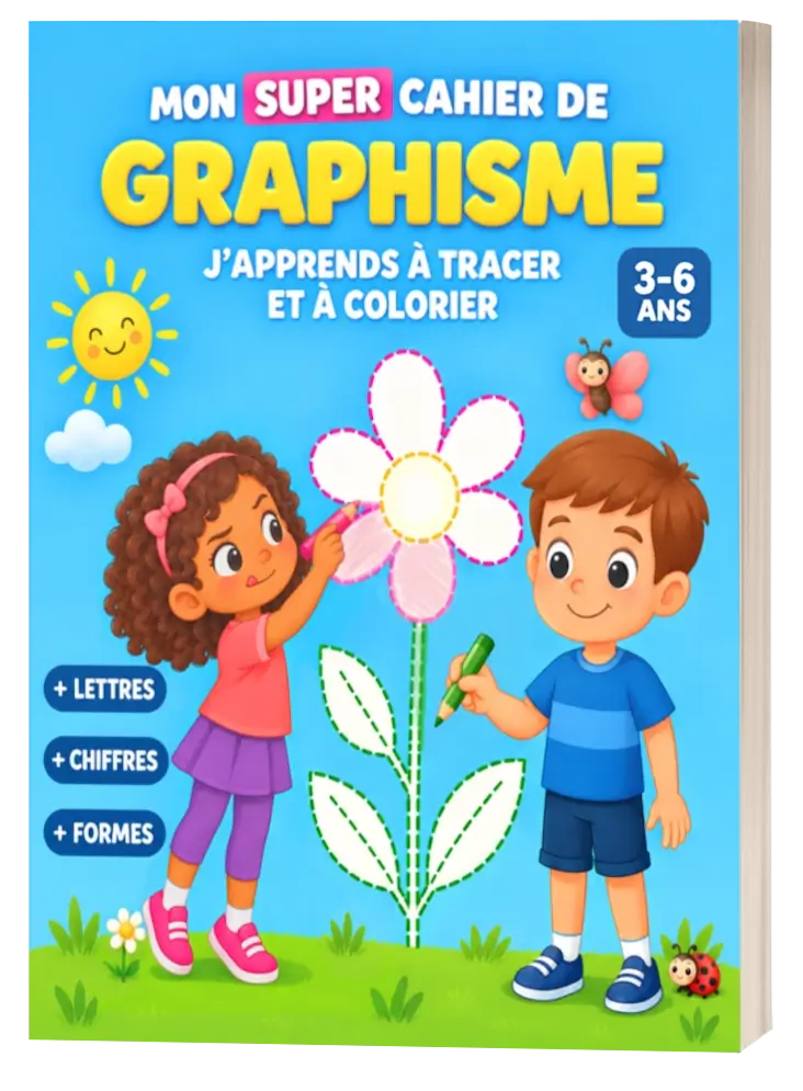 Cahier de graphisme pour garçons et filles 3–6 ans (90 pages)