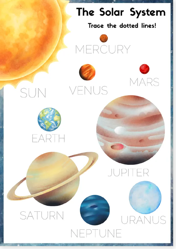 Aperçu de l'activité The Solar System pour enfants