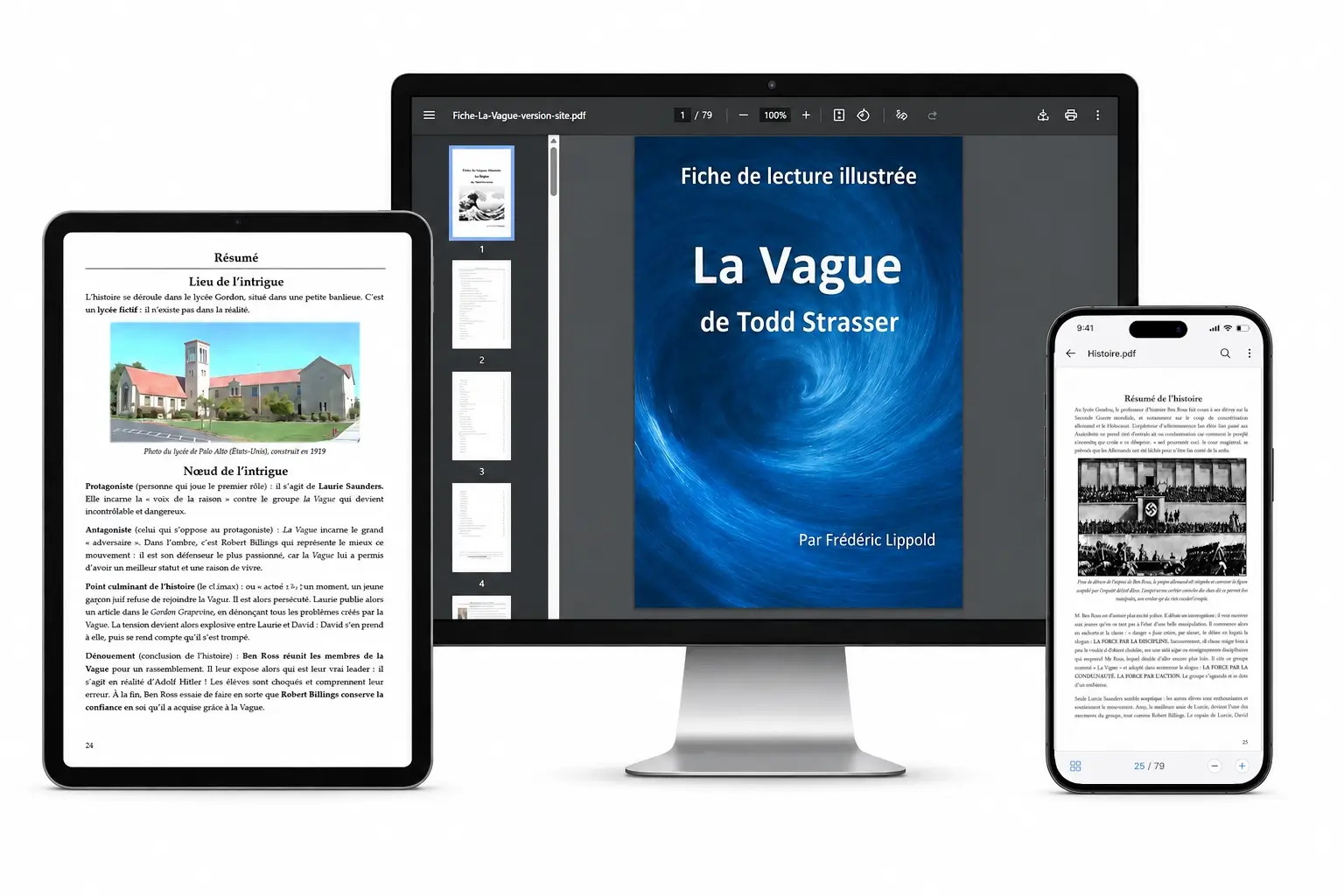 Fiche de lecture La Vague - Todd Strasser
